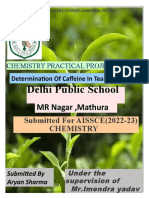 Determine Coffine in Tea