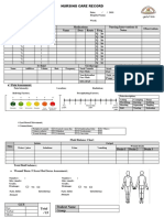 Nursing Care Record: - Pain Assessment