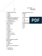 Quiz On Nutrition Ist Chapter