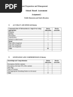 EDPM Mark Scheme Assignment 1