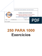 250 PARA 1000 Exercicios Sem Descanso