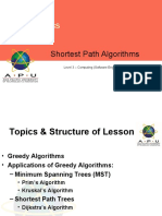 Lecture-09 - Shortest Path Algorithms