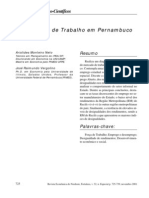 O Mercado de Trabalho em Pernambuco