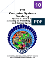 TLE (Computer Systems Servicing) 10 - q2 - CLAS5 - Installing An Operating System and Drivers Updates - v3 - (RO-QA) - Liezl Arosio