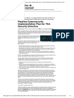 Pipeline Cybersecurity Implementation Plan For TSA Security Directive - Pipeline and Gas Journal