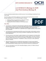 Switching To Ocr Gcse 9 1 Biology B From Pearson Edexcel