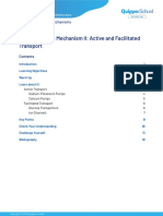 BIO1 - Study Guide 4.3 - Cell Transport Mechanism II - Active and Facilitated Transport