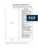 Proforma de Diseño y Desarrollo Web