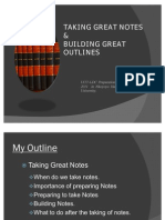 LDC Presentation: Taking Great Notes &amp Building Great Outlines by Patson W. Arinaitwe