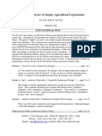 TN 50 Statistical Analysis of Simple Agricultural Experiments