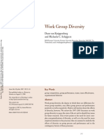 Van Knippenberg and Schippers, 2007 - Work Group Diversity