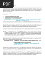 Area de Comunicacion Competencias, Capacidades y Desempeños Vi Ciclo