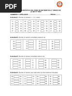 Prueba de Diagnóstico Del Área de Matemática 3