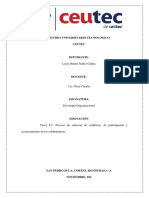 Psicología Organizacional - Tarea 8.1 Proceso de Solución de Conflictos, de Participación y Reconocimiento de Los Colaboradores