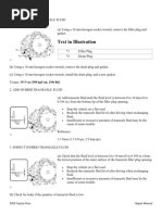 2010 Toyota Prius Repair Manual - Maintenance - Transaxle Fluid Change