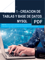 Unidad 1 - Creación de Tablas y Bases de Datos