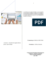 Actividad 4 - Desarrollo Del Segundo Informe Parcial - Plan de Trabajo