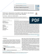 Performance Enhancement of Parabolic Trough Collector Solar Thermal Power Plants With Thermal Energy Storage Capability