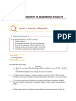 (Template) Module 1, Lesson 1 Concepts of Research