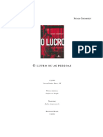 Chomsky, Noam (1999) O Lucro Ou As Pessoas