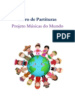 Livro de Partituras - Projeto Músicas Do Mundo