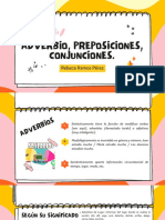 Adverbios, Preposición, Conjunción