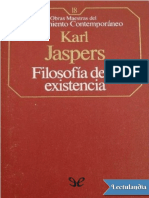 Filosofia de La Existencia - Karl Jaspers