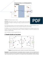 39 Ejercicios para El Entrenamiento de Los Ppios de Juego