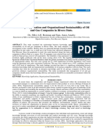 Knowledge Application and Organizational Sustainability of Oil and Gas Companies in Rivers State.