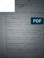 Thermal Properties of Matter