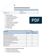 1.1 Staff Orientation & Induction Checklist