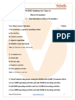 Important Questions For CBSE Class 12 Macro Economics Chapter 1