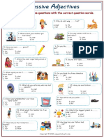 Possessive Adjectives Exercise