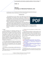 Electrodeposited Coatings On Mechanical Fasteners, Inch and Metric