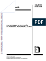 PLATAFORMAS DE ELEVACION 3829 - 2003 Sepa