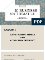 Gen Math Simple and Compound Interest