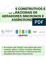 Aspectos Construtivos E Operacionais de Geradores Síncronos E Assíncronos