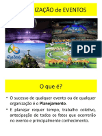 ORGANIZAÇÃO de EVENTOS