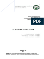 Relatório 4 - Lei de Ohm e Resistividade 