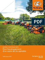 Tarif Kubota 2021 Juin