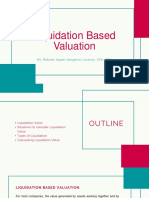 Liquidation Based Valuation