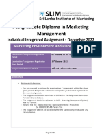 Marketing Environment and Planning (MEP) - II 2022 ASSIGNMENT