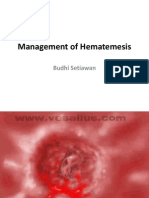 Management of Hematemesis