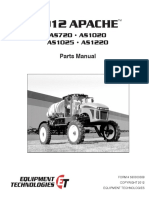 2012 Apache Sprayer Parts Book As720, As1020, As1025, As1220