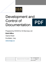 KOGS-BMS-PRO-001 (Development and Control of Documentation) (Rev 1.0)