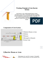 Working Principle of Gate Barrier System