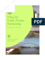 Policy For Public Private Partnership