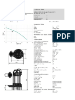 Pompa Bak Air Kimia Penetral busa-DP Datasheet 50Hz v1.6