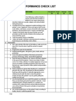 LFTF RLE POST MORTEM CARE PERFORMANCE CHECK LIST