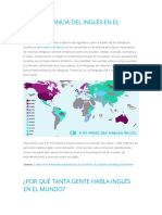 La Importancia Del Inglés en El Mundo